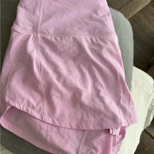 New Lululemon Athletica Rare Baby Soft Pink Shorts Sz.6